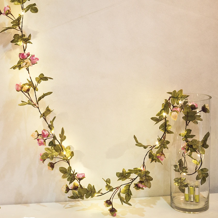 Thrisdar 10M 100 LED DIY Rose Flower Leaf LED Fairy Light With Copper Christmas LED String Light Wedding Party Holiday Decor
Thrisdar 10M 100 LED DIY Rose Flower Leaf LED Fairy Light With Copper Christmas LED String Light Wedding Party Holiday Decor