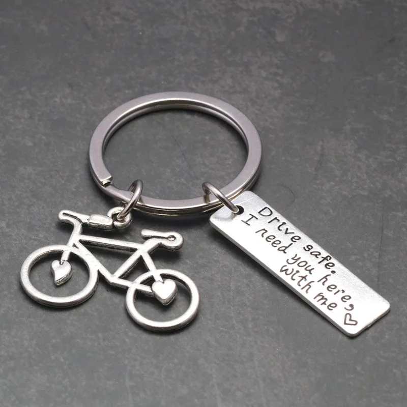 Fashion Stainless Steel Key Chain Drive Safe I Need You Here With Me Keychain Couples Jewelry Engraved Bike Llavero Keyring Gift
Fashion Stainless Steel Key Chain Drive Safe I Need You Here With Me Keychain Couples Jewelry Engraved Bike Llavero Keyring Gift