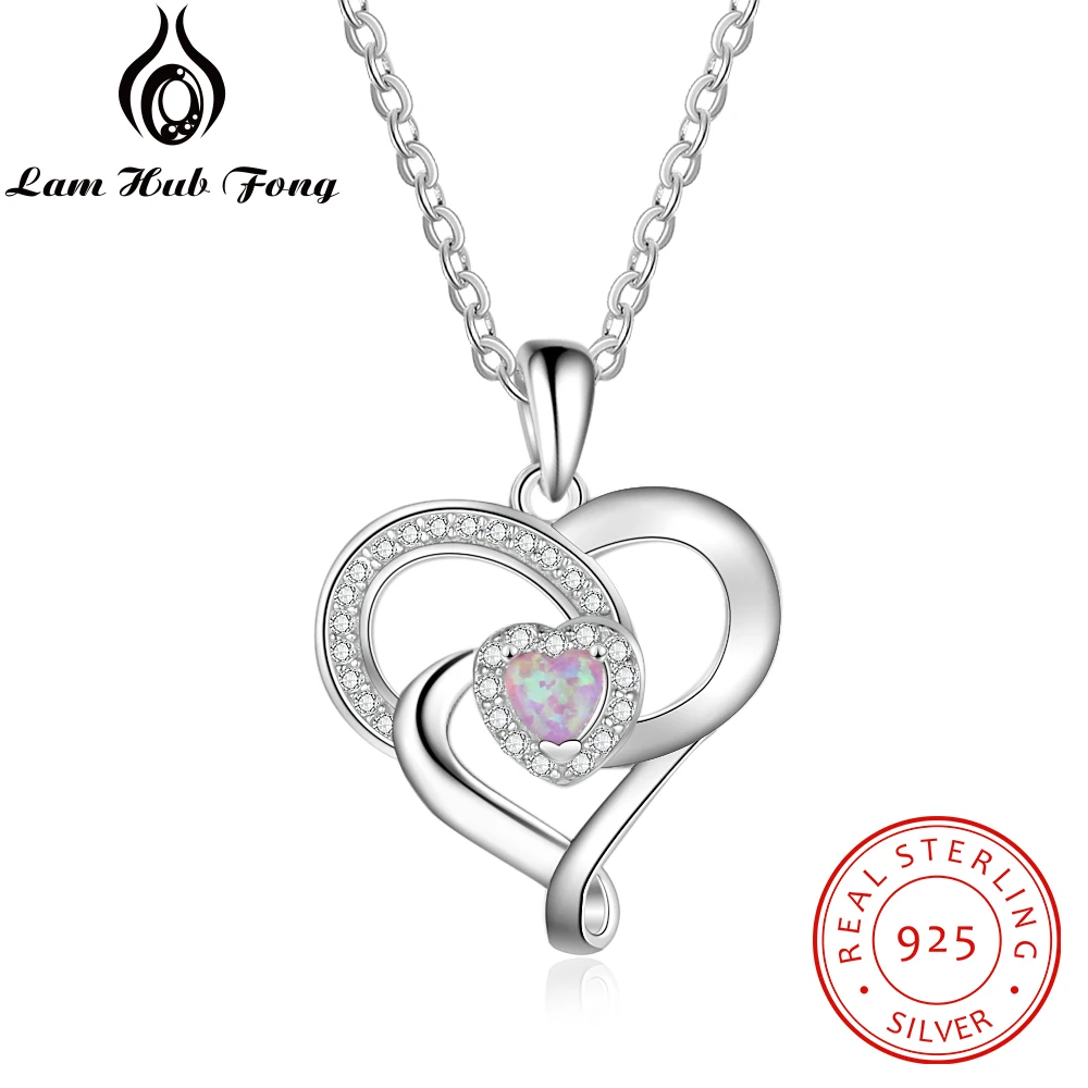 Romantic Heart Pink Opal Pendant Necklace 925 Sterling Silver Necklaces for Women Jewelry Gift for Lover/ Mother (Lam Hub Fong)
Romantic Heart Pink Opal Pendant Necklace 925 Sterling Silver Necklaces for Women Jewelry Gift for Lover/ Mother (Lam Hub Fong)