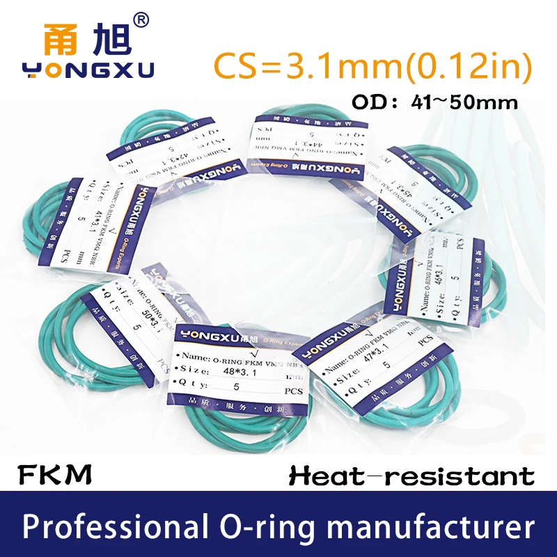 Уплотнительные кольца FKM, 2 шт./лот, зеленые, фторубберные уплотнительные кольца cs3.1 мм, OD41/42/43/44/45/46/47/48/50*3,1 мм, уплотнительное кольцо, уплотнит...
Уплотнительные кольца FKM, 2 шт./лот, зеленые, фторубберные уплотнительные кольца cs3.1 мм, OD41/42/43/44/45/46/47/48/50*3,1 мм, уплотнительное кольцо, уплотнит...