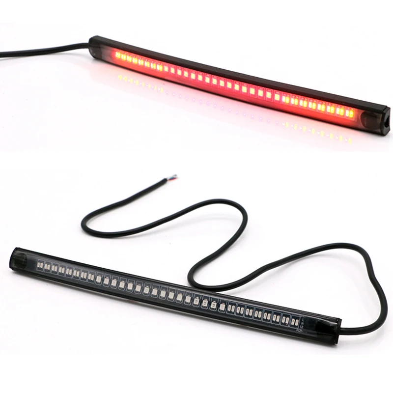 DC 12V Universal Motorcycle Light Strip Tail Brake Stop Turn Signal License Plate Lights Integrated 48 LED Cheap Motorbike Light
DC 12V Universal Motorcycle Light Strip Tail Brake Stop Turn Signal License Plate Lights Integrated 48 LED Cheap Motorbike Light