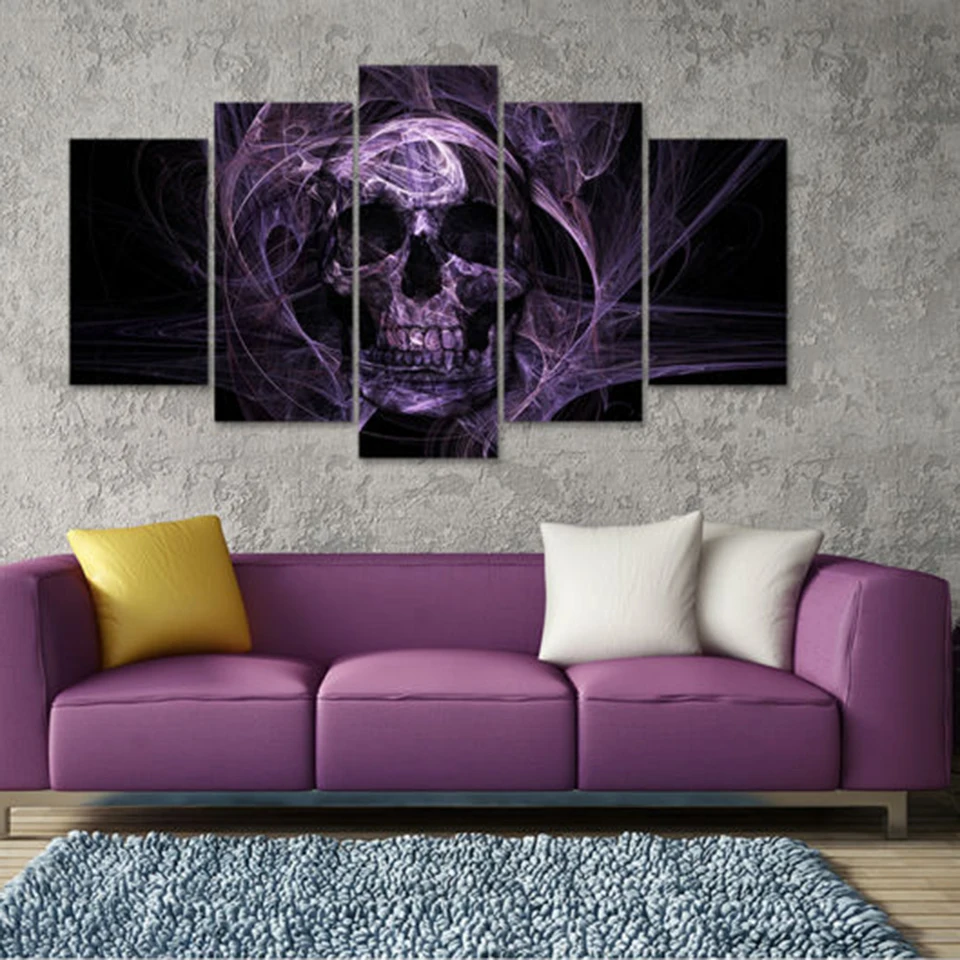 Canvas Home Decor Modular Wall Art Pictures Framework 5 Pieces Purple Skeleton Painting For Living Room HD Print Poster Artwork
Canvas Home Decor Modular Wall Art Pictures Framework 5 Pieces Purple Skeleton Painting For Living Room HD Print Poster Artwork