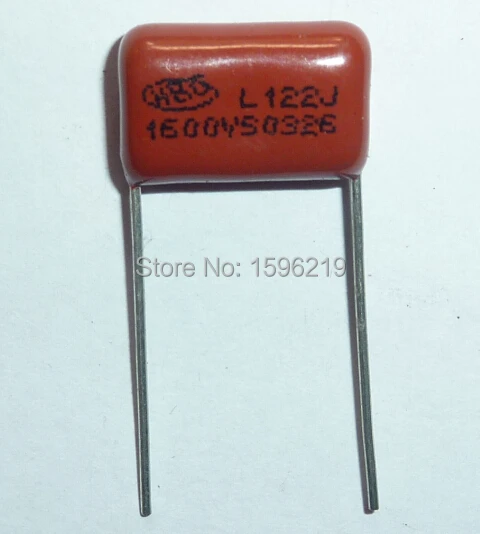 20шт Конденсатор CBB 122 1600V 122J 1.6KV 1200pF 1.2nF P15 CBB81 Металлизированный Полипропиленовый