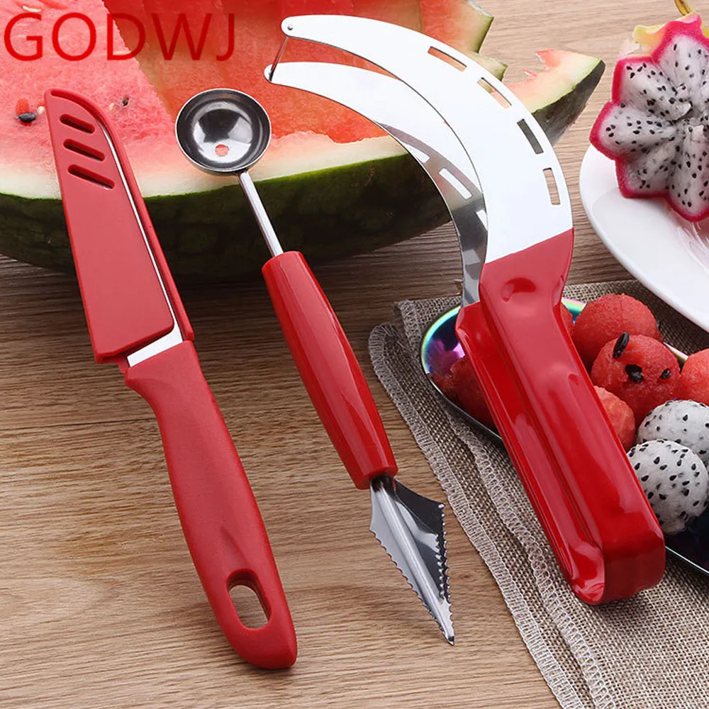 GODWJ 3pcs Fruit Tools Set Stainless Steel Digging Ball Spoon Watermelon Cutter Slicer Corer Fruit Knife DIY Fruit Tools
GODWJ 3pcs Fruit Tools Set Stainless Steel Digging Ball Spoon Watermelon Cutter Slicer Corer Fruit Knife DIY Fruit Tools
