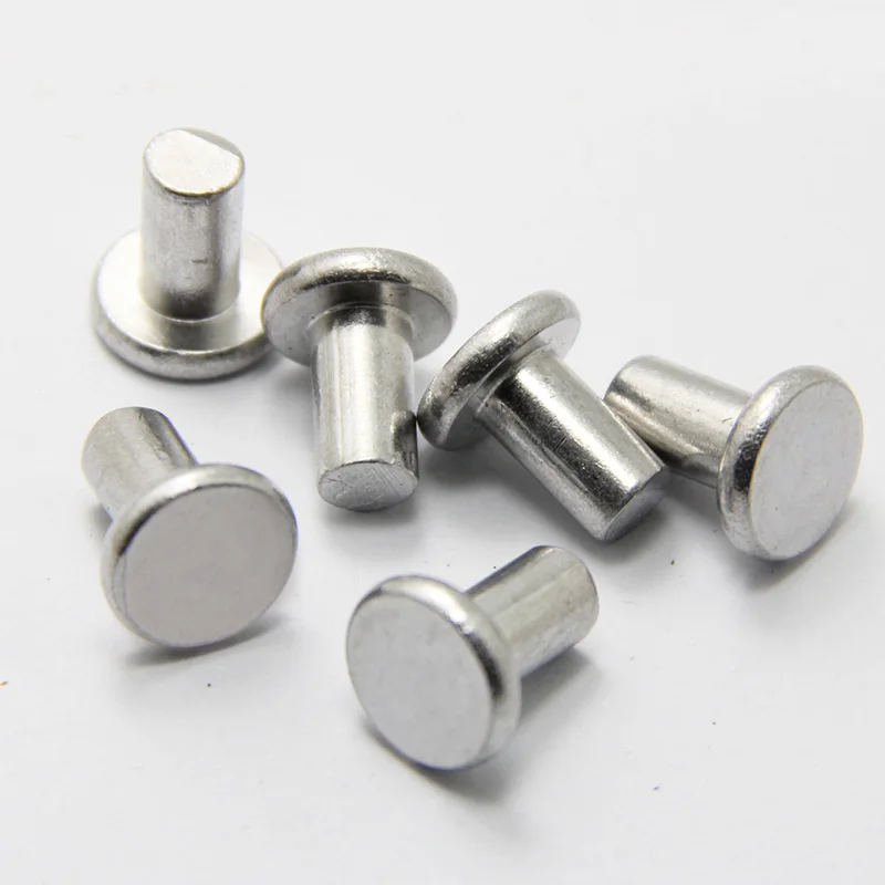 Заклепки M5x алюминиевые плоские длина 6/8/10/12/16/20/25/30/35/40/50 мм|aluminum rivet|rivet flataluminium solid