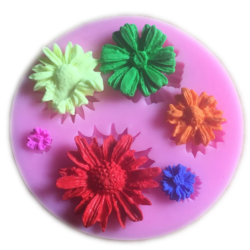 6 Cavity 3D Flower Fondant Cake DIY Mold Silicone Mould Sugarcraft Baking Decorating Tool
6 Cavity 3D Flower Fondant Cake DIY Mold Silicone Mould Sugarcraft Baking Decorating Tool