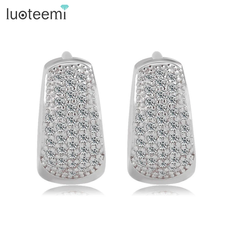 LUOTEEMI Jewelry Fashion New Arrival CZ Micro Pave Hip Hop Round Hoop Earrings for Women Luxury Party Jewelry
LUOTEEMI Jewelry Fashion New Arrival CZ Micro Pave Hip Hop Round Hoop Earrings for Women Luxury Party Jewelry