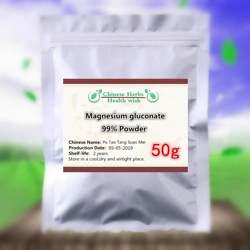 50-1000 г магнезиевая добавка (мг) пищевой глюконат магния порошок поддерживает