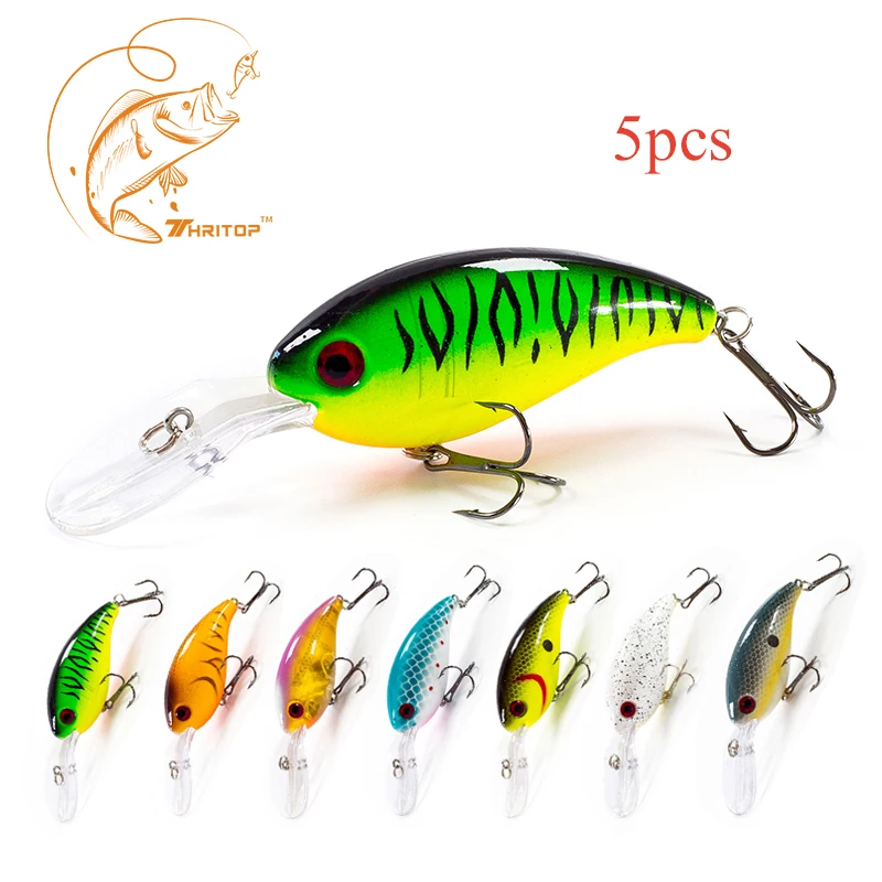 Thritop 5pcs New Design Crank Fishing Lures with High Quality 100mm 14.5g 7 Colors TP003 Sharp Hook Artificial Bait Fishing
Thritop 5pcs New Design Crank Fishing Lures with High Quality 100mm 14.5g 7 Colors TP003 Sharp Hook Artificial Bait Fishing