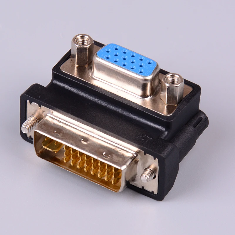 1 шт. DVI-I 24 + 5 Pin папа VGA 15 Pin Женский 90 градусов конвертер адаптер Черный
1 шт. DVI-I 24 + 5 Pin папа VGA 15 Pin Женский 90 градусов конвертер адаптер Черный