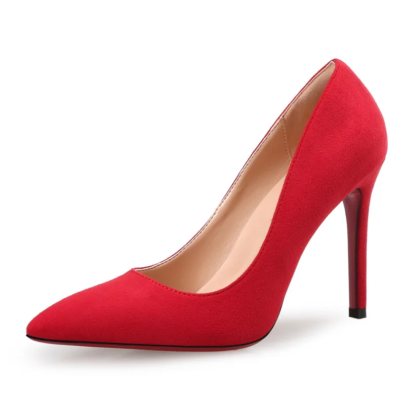 Classics Women Pumps Shallow Office Shoes Concise Solid Flock Pointed Toe Female Pumps High Heels 6-10CM femme Wedding Shoes
Classics Women Pumps Shallow Office Shoes Concise Solid Flock Pointed Toe Female Pumps High Heels 6-10CM femme Wedding Shoes