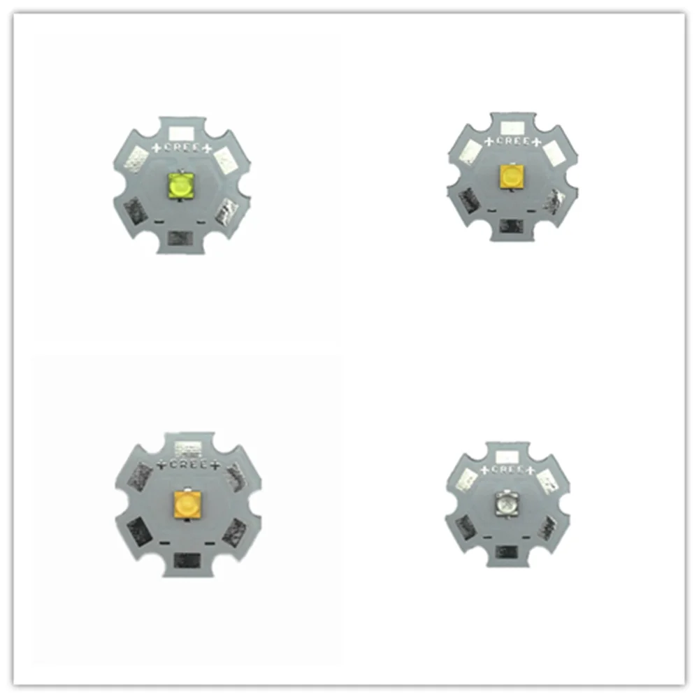 10pcs Cree LED XT-E 1-5W Warm White 3000K Naturally white 4000K Cold White 6000K Royal Blue 445nm LED with20/16/14/12/10/8MM PCB
10pcs Cree LED XT-E 1-5W Warm White 3000K Naturally white 4000K Cold White 6000K Royal Blue 445nm LED with20/16/14/12/10/8MM PCB