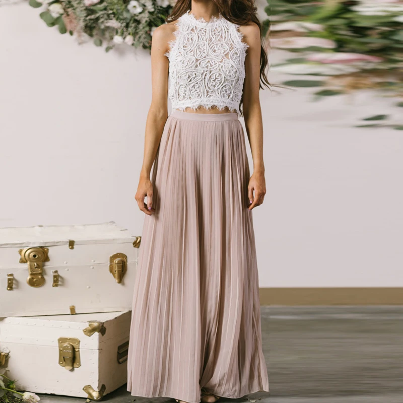 Graceful Chiffon Pleated Long Skirt Dusty Pink Summer Beach Boho Bridesmaid Skirts Womens Floor Length Maxi Skirt Saia Faldas
Graceful Chiffon Pleated Long Skirt Dusty Pink Summer Beach Boho Bridesmaid Skirts Womens Floor Length Maxi Skirt Saia Faldas