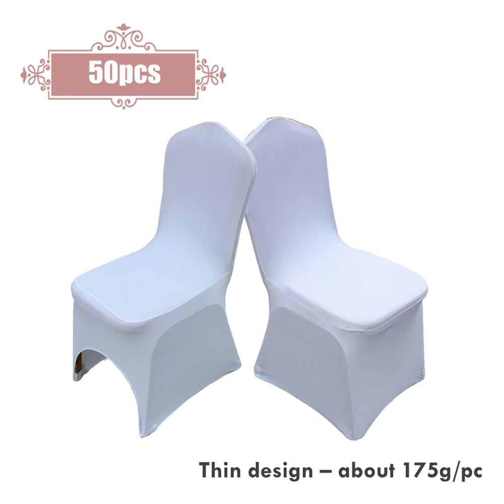 Hot 50pcs/lot Universal White Stretch Polyester Chair Cover For Wedding Party Banquet Decoration Hotel Dinning Chair Decor
Hot 50pcs/lot Universal White Stretch Polyester Chair Cover For Wedding Party Banquet Decoration Hotel Dinning Chair Decor