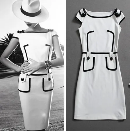 2016 new arrival woman spring fashion color block decoration slim one-piece dress ol lady work summer shor-sleeve dress
2016 new arrival woman spring fashion color block decoration slim one-piece dress ol lady work summer shor-sleeve dress