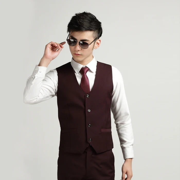 10 Color Available New men's suit vest Korean men V-neck vest Leisure vest Slim New Fashion Leisure Men Vests suits slim
10 Color Available New men's suit vest Korean men V-neck vest Leisure vest Slim New Fashion Leisure Men Vests suits slim