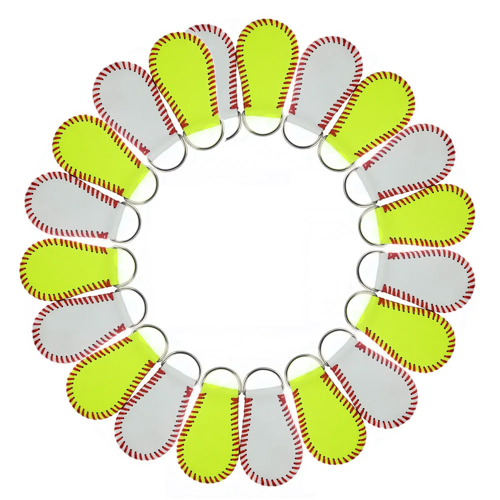 ZWPON Fashion PU Leather Baseball Neon Yellow Softball Monogram Sport Key Chain Summer Baseball Key Chain for Woman Jewelry
ZWPON Fashion PU Leather Baseball Neon Yellow Softball Monogram Sport Key Chain Summer Baseball Key Chain for Woman Jewelry