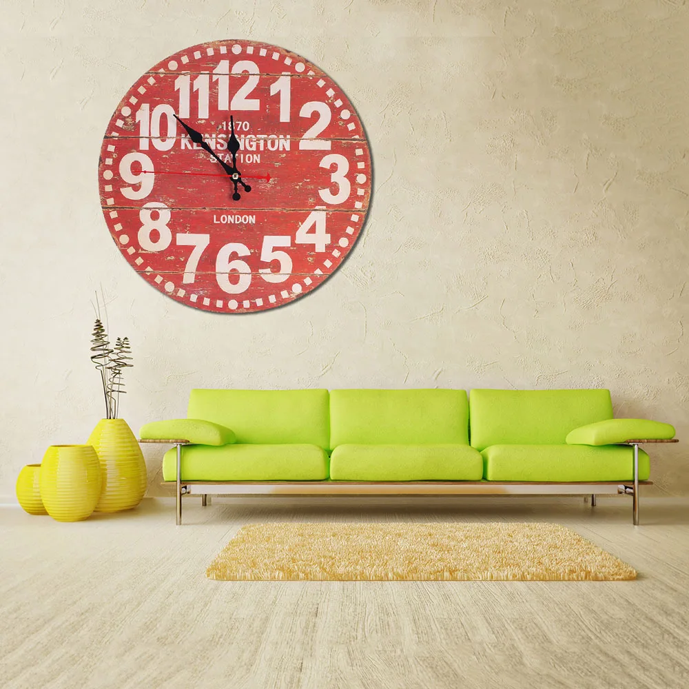 Wall Clock Beautiful Colorful Living Room Bar Cafe Personality Loft Industrial Wind Large Decorative Nostalgic Retro Watch 60049
Wall Clock Beautiful Colorful Living Room Bar Cafe Personality Loft Industrial Wind Large Decorative Nostalgic Retro Watch 60049