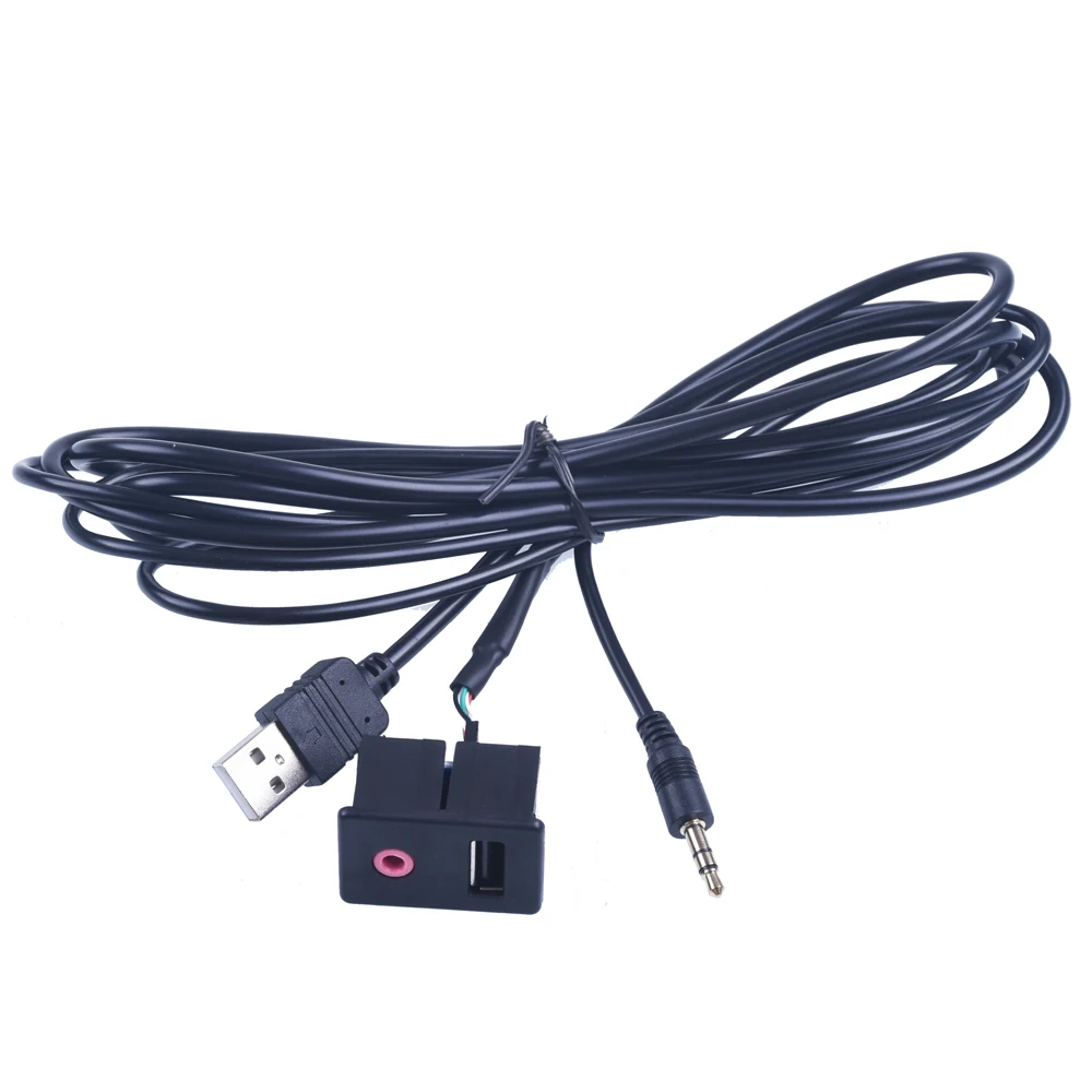 2017 Pro автомобильный 3 5 мм USB AUX разъем для наушников встраиваемый монтажный