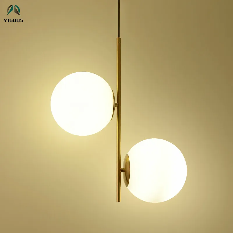 Nordic Minimalism Brush Gold Lustre E27 Led Pendant Lights 2 Light Luminiaria Glass Globe Pendant Lamp Suspend Lamp Droplight
Nordic Minimalism Brush Gold Lustre E27 Led Pendant Lights 2 Light Luminiaria Glass Globe Pendant Lamp Suspend Lamp Droplight