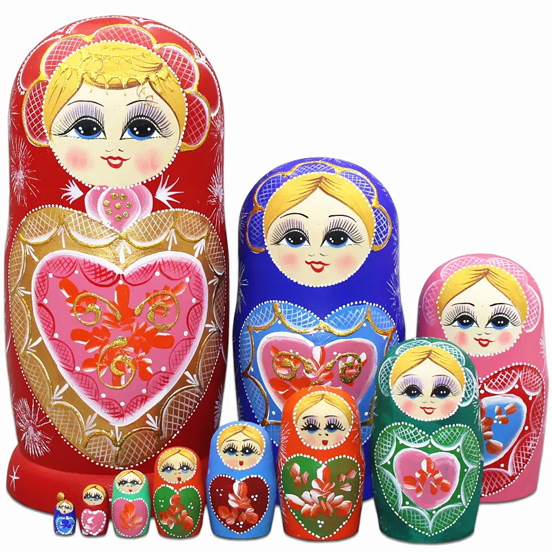 10 Layers/set 22cm Baby Nesting Dolls Wooden Russian Dolls Matryoshka Doll Children Christmas Gift Home Decoration Figurines
10 Layers/set 22cm Baby Nesting Dolls Wooden Russian Dolls Matryoshka Doll Children Christmas Gift Home Decoration Figurines