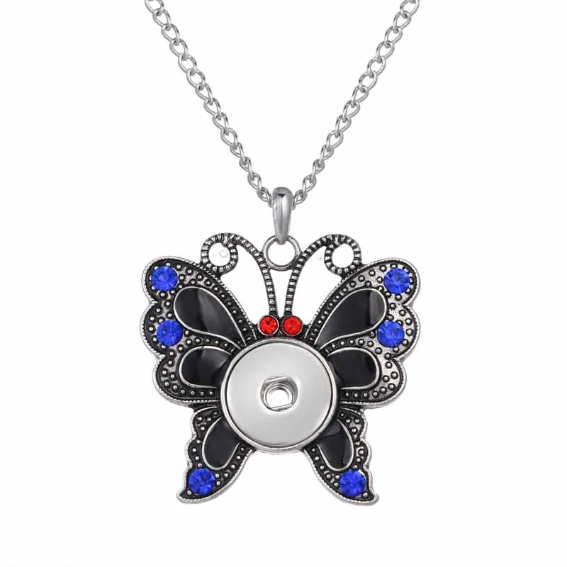 High Quality 096 Insect Butterfly 18mm Snap Button Jewelry Pendant Necklace Interchangeable Charm Jewelry For Women snake chain
High Quality 096 Insect Butterfly 18mm Snap Button Jewelry Pendant Necklace Interchangeable Charm Jewelry For Women snake chain