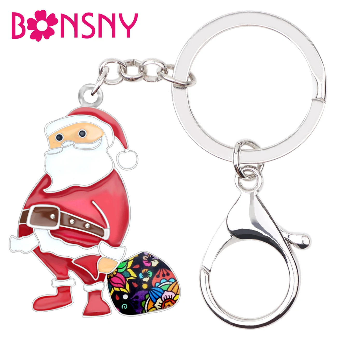 Bonsny Enamel Metal Christmas Santa Claus Key Chains Keychains Keyring Hot Year Fashion Jewelry For Women Girls Bag Bijoux Gifts
Bonsny Enamel Metal Christmas Santa Claus Key Chains Keychains Keyring Hot Year Fashion Jewelry For Women Girls Bag Bijoux Gifts