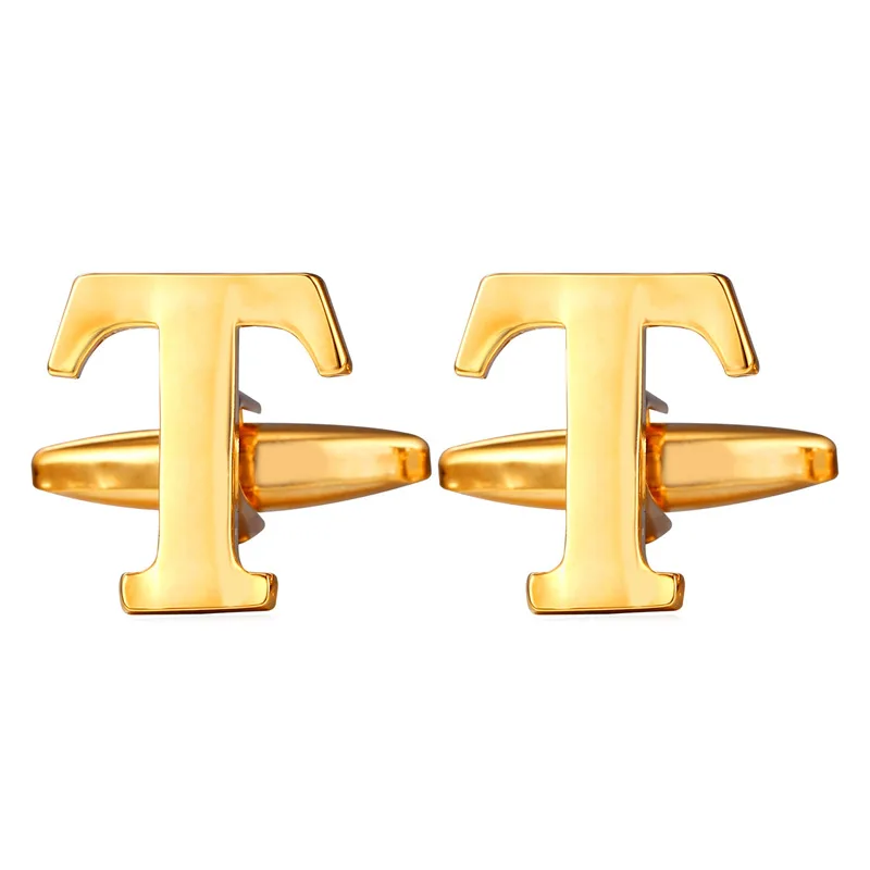Alphabet T-Z Shape Cufflinks For Mens yellow Gold/Silver Color Cuff Links High Quality Men Cuff link Jewelry C305
Alphabet T-Z Shape Cufflinks For Mens yellow Gold/Silver Color Cuff Links High Quality Men Cuff link Jewelry C305