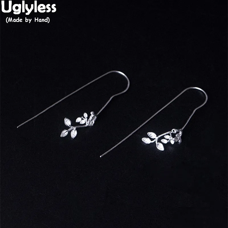 Женские серьги-листья Uglyless, из 100% серебра 925 пробы, ручной работы, длинные, в этническом стиле
Женские серьги-листья Uglyless, из 100% серебра 925 пробы, ручной работы, длинные, в этническом стиле