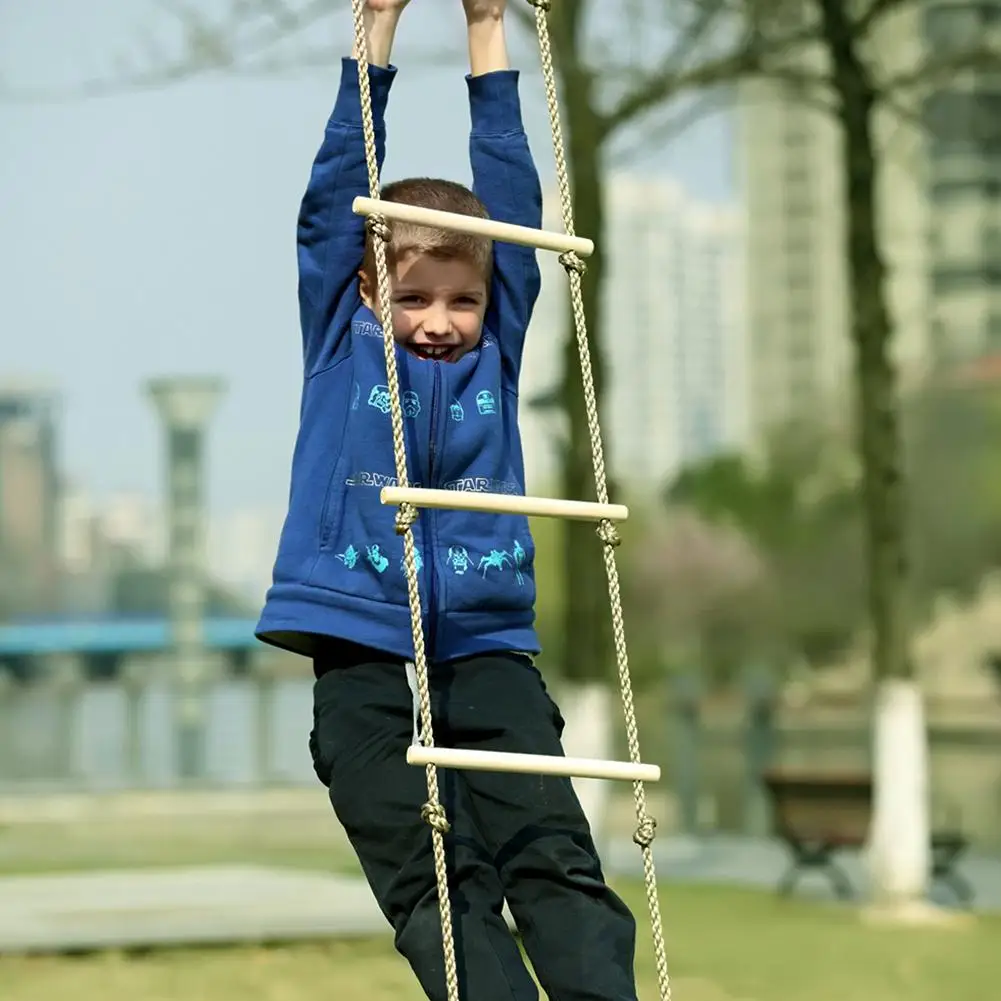 5 Steps Gymnastic Climbing Rope Ladder Sport Hook Rungs Climb Hang Ladder For Kids Garden Game
5 Steps Gymnastic Climbing Rope Ladder Sport Hook Rungs Climb Hang Ladder For Kids Garden Game