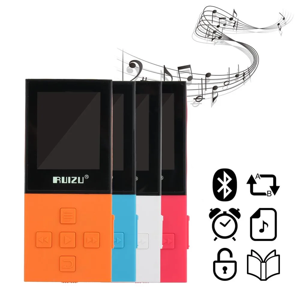 Оригинальный RUIZU X18 8G спортивный MP3-плеер без потерь fm-радио 4 0 музыкальный плеер