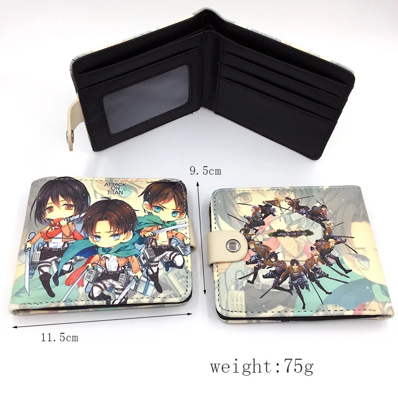 Japan Anime Attack on Titan Wallet Cosplay Accessories Eren Captian Coin Purse Cartoon Cute Short Card Holder Men PU Wallets
Japan Anime Attack on Titan Wallet Cosplay Accessories Eren Captian Coin Purse Cartoon Cute Short Card Holder Men PU Wallets