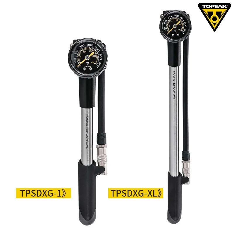 Topeak POCKETSHOCK DXG Bicycle 360psi Pump MTB Fork Air Pump Inflator Cycling Presta Schrader Valve El Inflador de Bicicleta
Topeak POCKETSHOCK DXG Bicycle 360psi Pump MTB Fork Air Pump Inflator Cycling Presta Schrader Valve El Inflador de Bicicleta