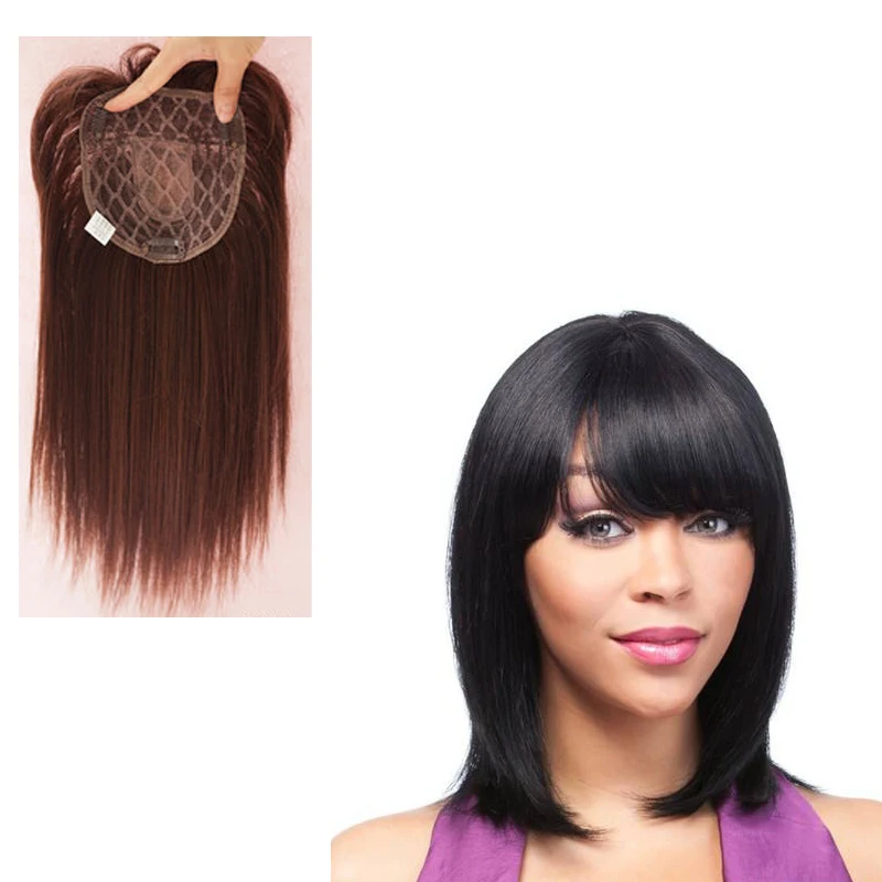 2019 New Top Piece Closure Toupee Black Brown Top Natural Straight Hair Female Hear Resistant Synthetic Hair Piece For Women
2019 New Top Piece Closure Toupee Black Brown Top Natural Straight Hair Female Hear Resistant Synthetic Hair Piece For Women