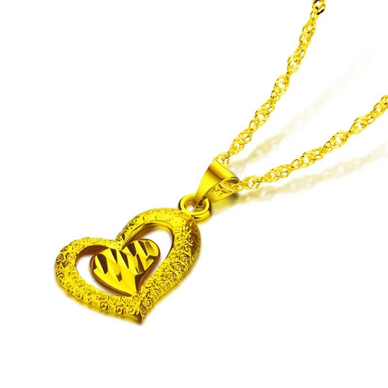The new Charm Fashion Gold color Necklaces for Women Girl Heart Pendant Choker Necklace Jewelry Party Prom Gift
The new Charm Fashion Gold color Necklaces for Women Girl Heart Pendant Choker Necklace Jewelry Party Prom Gift