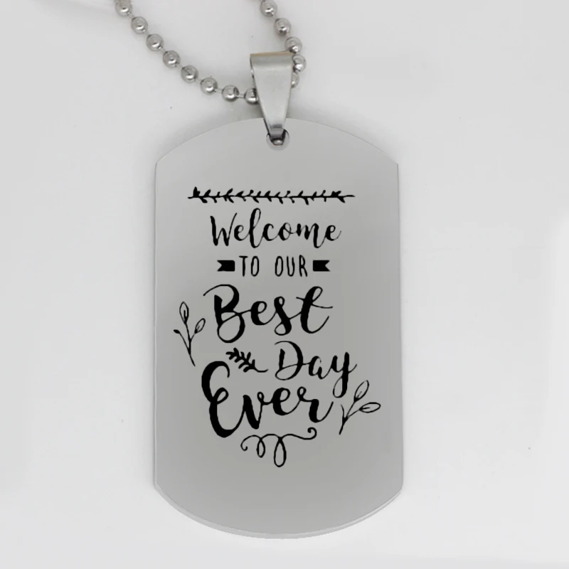 Ufine jewelry travel gift pendant army card Welcome to our best day ever stainless steel Customed necklace N4081
Ufine jewelry travel gift pendant army card Welcome to our best day ever stainless steel Customed necklace N4081