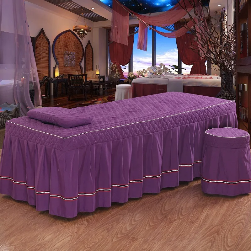 One Piece Stripe Ribbon Beauty Bed Skirt 70*190cm Beauty Salon Massage Bedspread Customized Size Purple Rose Pink #412
One Piece Stripe Ribbon Beauty Bed Skirt 70*190cm Beauty Salon Massage Bedspread Customized Size Purple Rose Pink #412