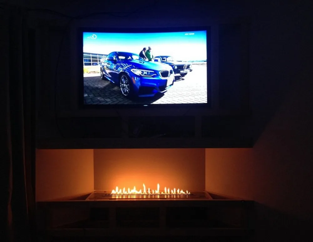 Inno living fire 24 inch fireplace electric with remote bioethanol