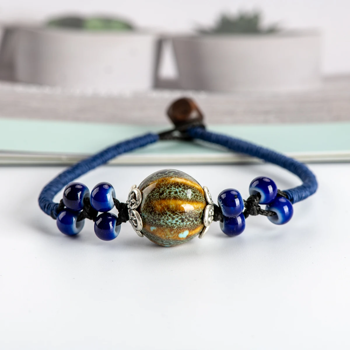 Porcelain Rope Bracelets Handmade Charm Ethnic ceramics Jewelry for ladies wholesale #HY171 | Украшения и аксессуары