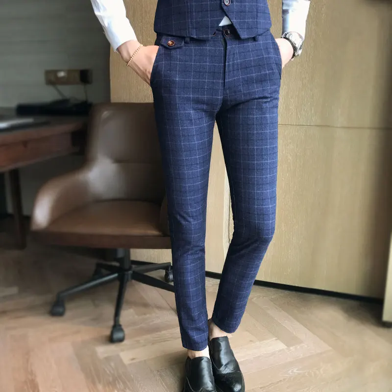 2019 New Fashion Boutique Plaid Men's Casual Business Suit Pants Male Formal Trousers Large Size S-5XL
2019 New Fashion Boutique Plaid Men's Casual Business Suit Pants Male Formal Trousers Large Size S-5XL