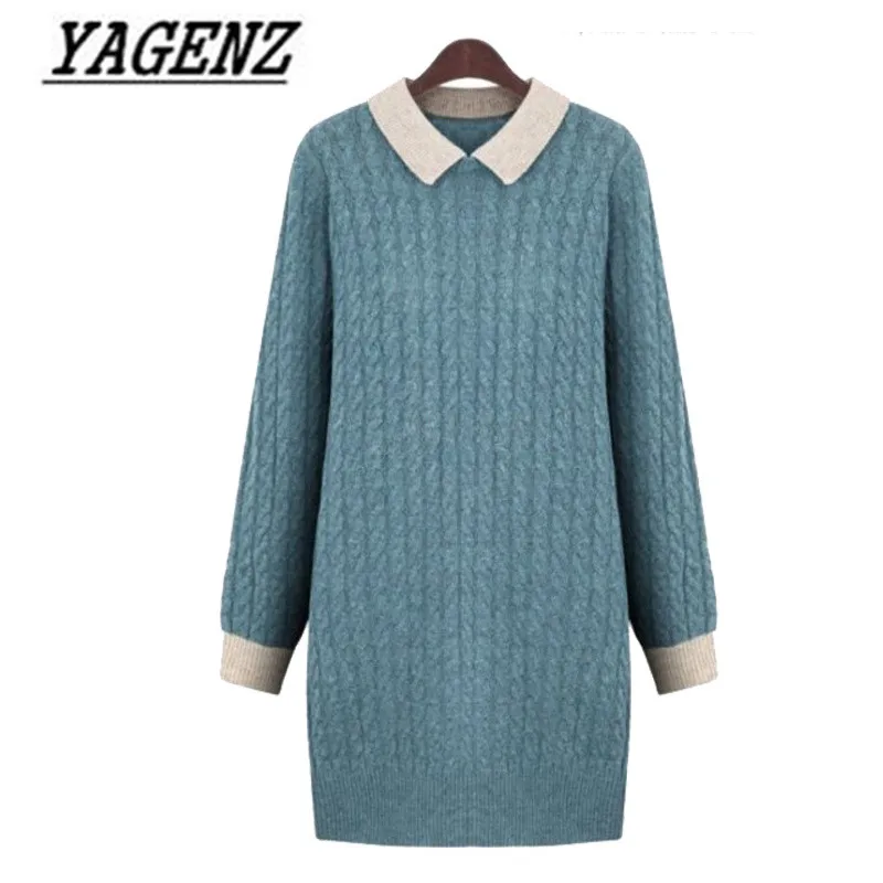 Oversized Autumn/winter Women Pullover Sweater Dress 4XL 5XL Medium long Slim Knitted Sweaters Casual Warm Ladies Sweater A993
Oversized Autumn/winter Women Pullover Sweater Dress 4XL 5XL Medium long Slim Knitted Sweaters Casual Warm Ladies Sweater A993