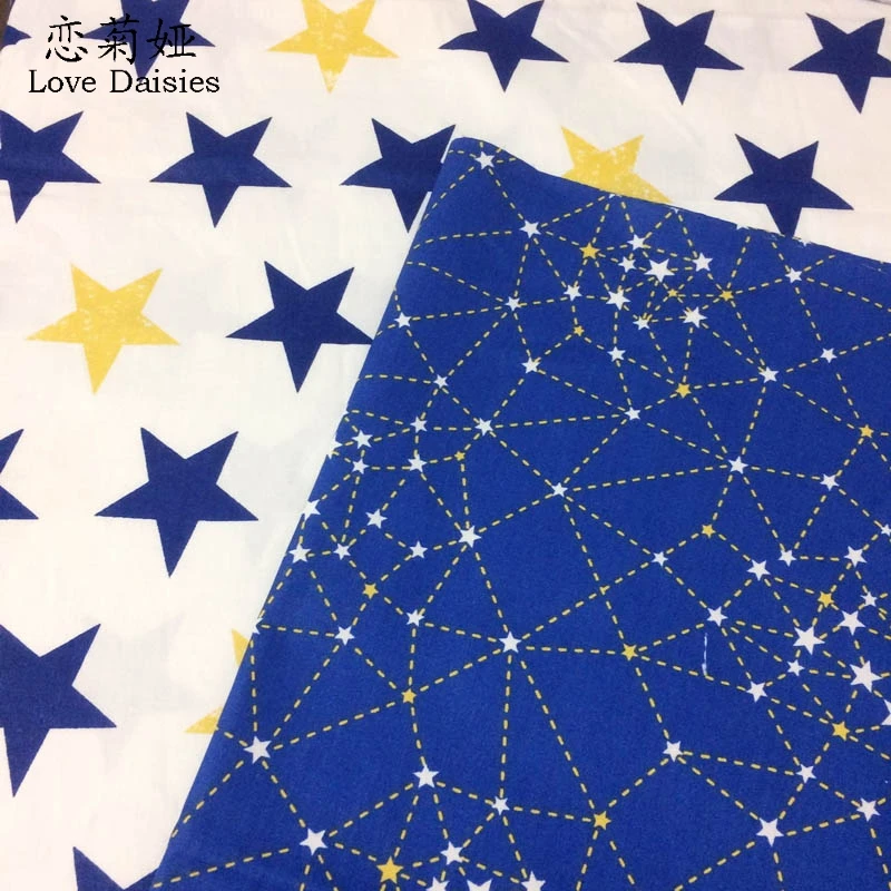 100% cotton nordic wind blue stars constellation twill cloth DIY for kids bedding tent clothes dress handwork patchwork fabrics
100% cotton nordic wind blue stars constellation twill cloth DIY for kids bedding tent clothes dress handwork patchwork fabrics