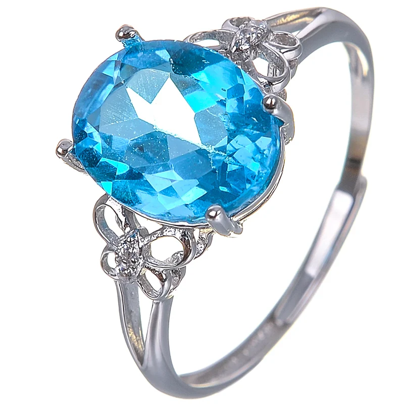 Natural light blue topaz ring 8*10mm topaz solid 925 sterling silver rings for women valentine's day gift gemstone silver ring
Natural light blue topaz ring 8*10mm topaz solid 925 sterling silver rings for women valentine's day gift gemstone silver ring