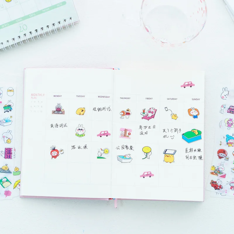 6PCS New Cute Rabbit Gourmet Festival Children Stationery Stickers For DIY Albums Scrapbooking Diary Decoration Depicting
6PCS New Cute Rabbit Gourmet Festival Children Stationery Stickers For DIY Albums Scrapbooking Diary Decoration Depicting