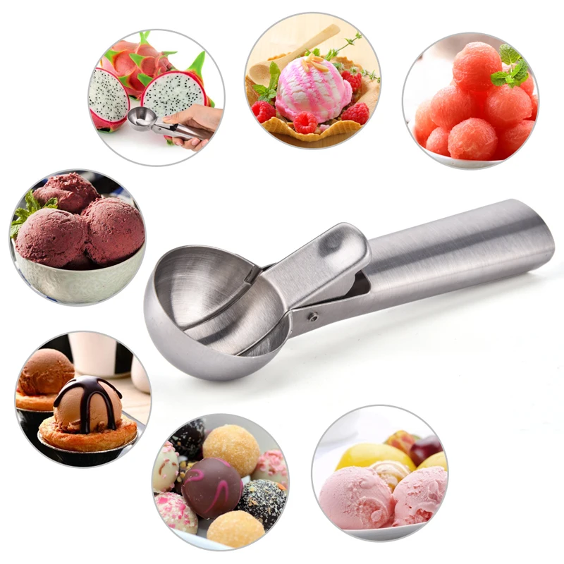 Stainless Steel Ice Cream Scoop Ball Digger Fruit Watermelon Fruit Dessert Scoop Ice Cream Ball Home Kitchen Tool Ball Digger
Stainless Steel Ice Cream Scoop Ball Digger Fruit Watermelon Fruit Dessert Scoop Ice Cream Ball Home Kitchen Tool Ball Digger
