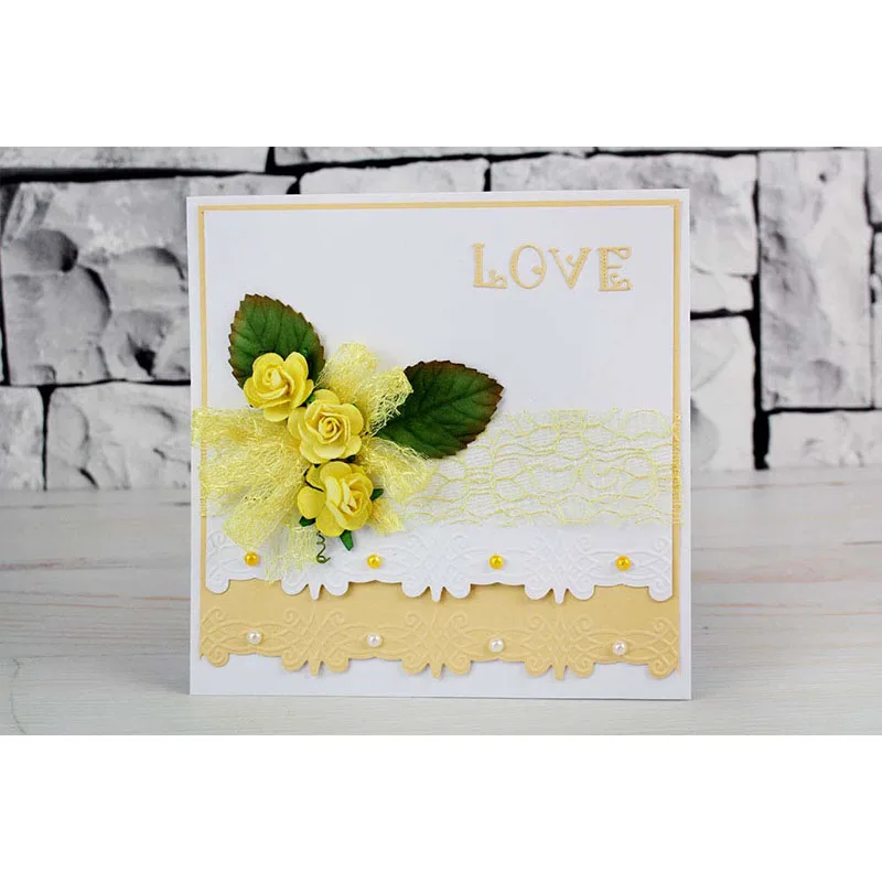 Love Lace Border Edges Shape Metal Cutting Dies Stencil Scrapbook Album Embossing For Gift Card Making Handcrafts Decor 2019
Love Lace Border Edges Shape Metal Cutting Dies Stencil Scrapbook Album Embossing For Gift Card Making Handcrafts Decor 2019