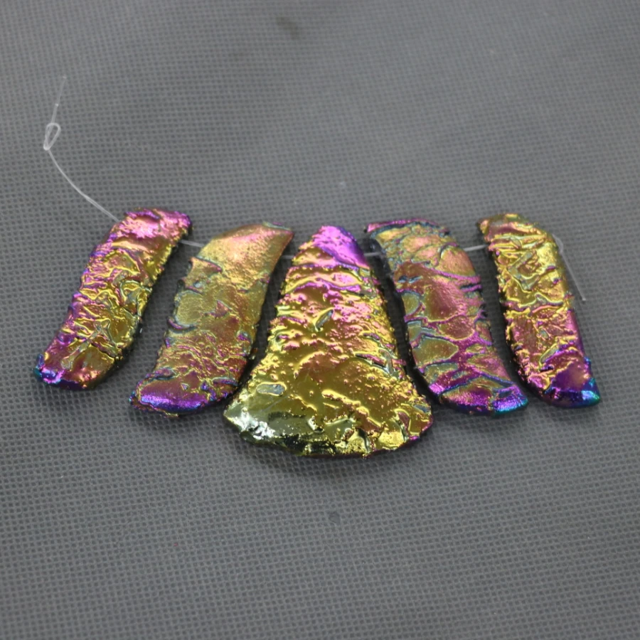2strands 10pcs New Arrival Rainbow Nugget Stone Pendant Beads, Top Drilled Slab Shape Accessories Jewelry Making for Women
2strands 10pcs New Arrival Rainbow Nugget Stone Pendant Beads, Top Drilled Slab Shape Accessories Jewelry Making for Women