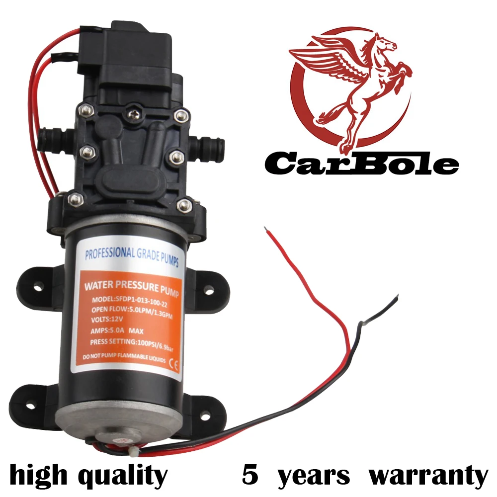 CARBOLE 12 V Seaflo 100 фунтов/кв. дюйм водяной насос на колесах Лодка Высокая Давление