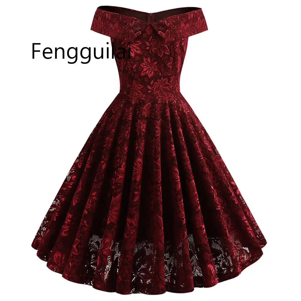 60s Audrey Hepburn Women Retro Dress Sexy Off Shoulder Sleeves Solid Lace Party Vestidos High Waist Vintage Dress 2019
60s Audrey Hepburn Women Retro Dress Sexy Off Shoulder Sleeves Solid Lace Party Vestidos High Waist Vintage Dress 2019
