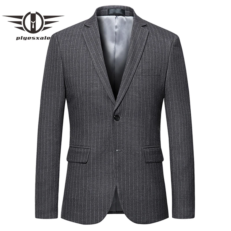 Plyesxale Blazer Men 2018 Slim Fit Mens Striped Blazer Brand Clothing Navy Blue Gray Casual Blazers 5XL 6XL Formal Jacket Q397
Plyesxale Blazer Men 2018 Slim Fit Mens Striped Blazer Brand Clothing Navy Blue Gray Casual Blazers 5XL 6XL Formal Jacket Q397